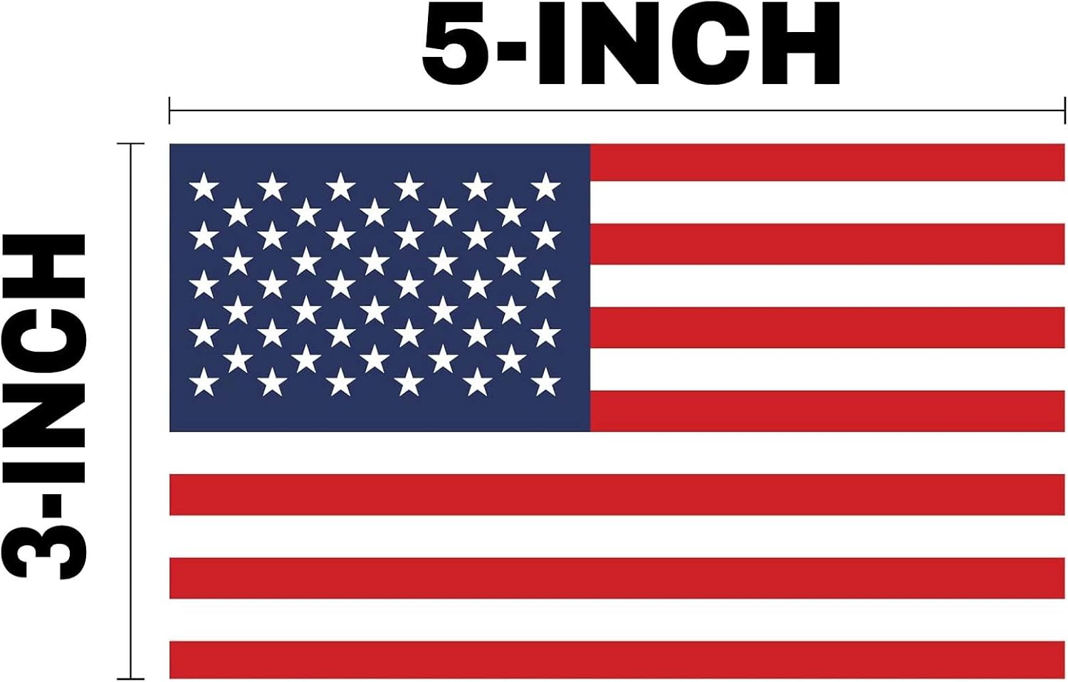 American Flag Magnet - 5x3 Inch Patriotic US Flag Refrigerator Magnet