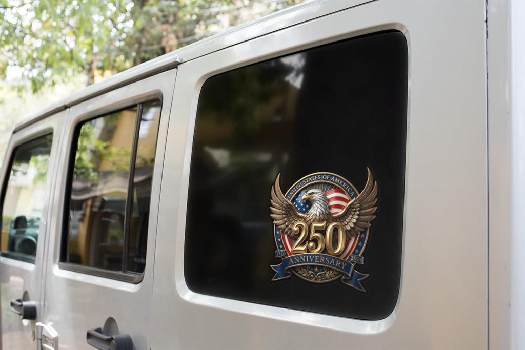 America 250th Anniversary Decal 2-Pack — Patriot Eagle & Statue of Liberty | Made in USA | 1776-2026