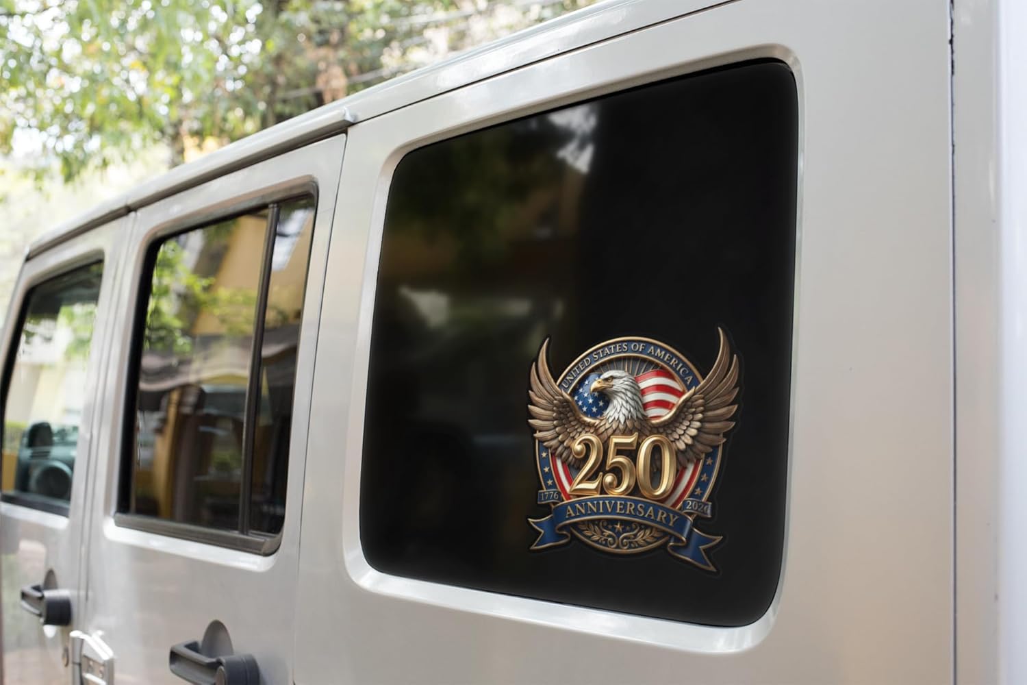 America 250th Anniversary Decal 2-Pack — Patriot Eagle & Statue of Liberty | Made in USA | 1776-2026