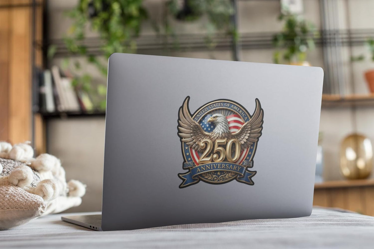 America 250th Anniversary Decal 2-Pack — Patriot Eagle & Statue of Liberty | Made in USA | 1776-2026